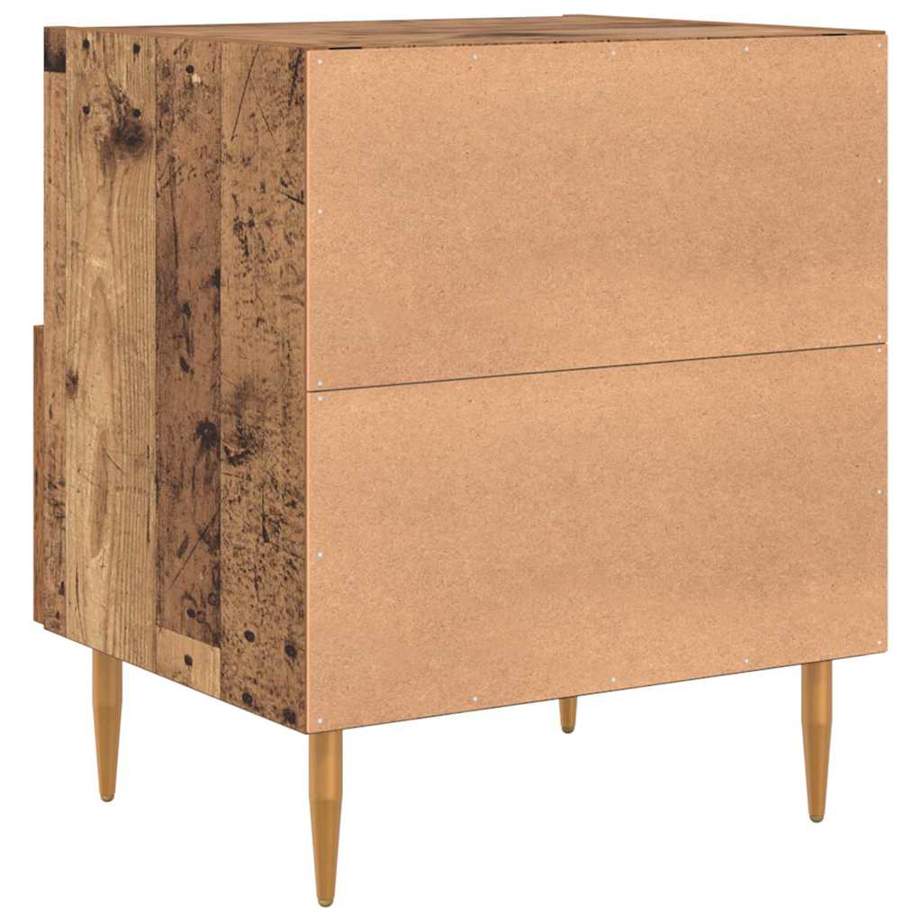 Noćni ormarić s ladicama 2 pcs Staro drvo 40 x 35 x 47,5 cm