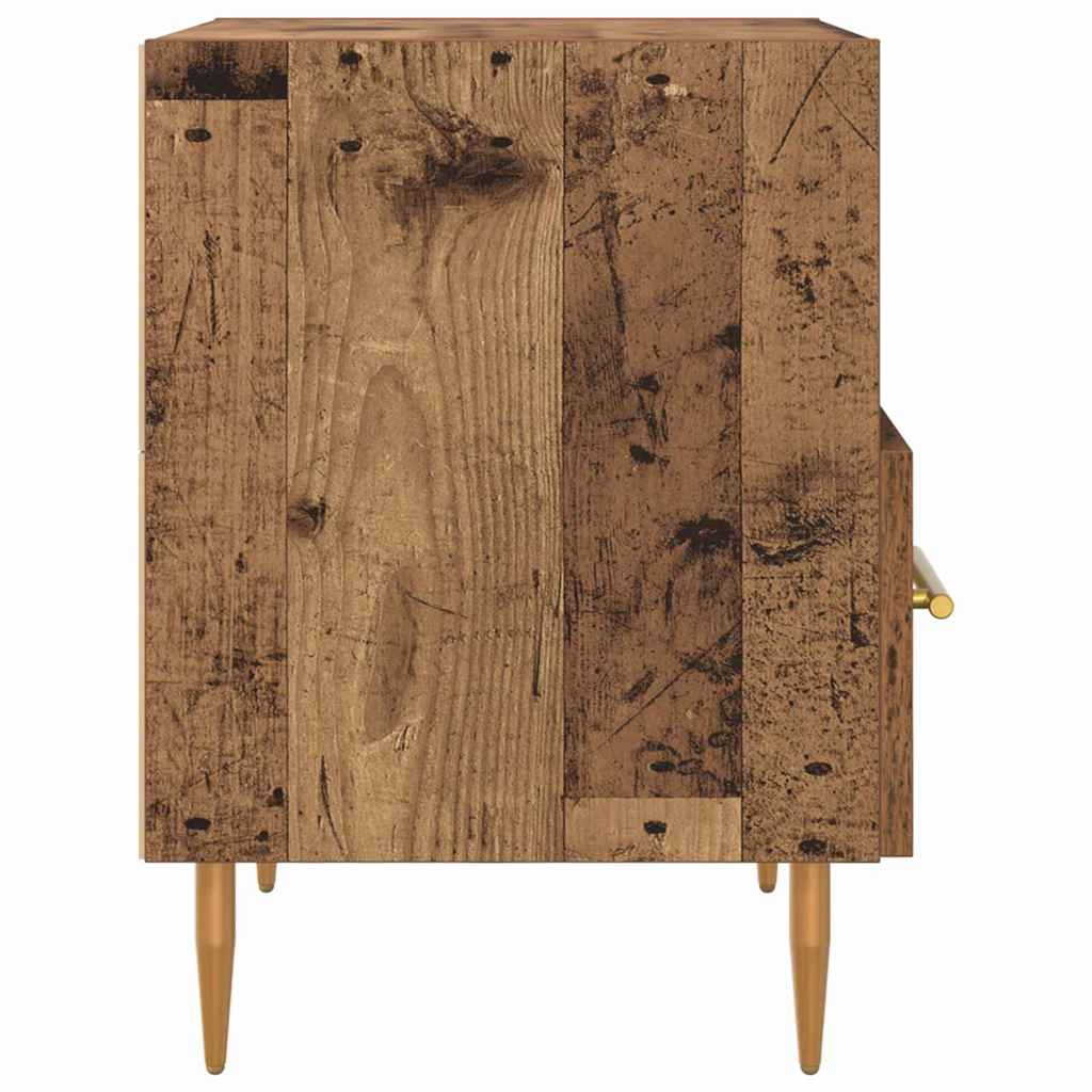 Noćni ormarić s ladicama 2 pcs Staro drvo 40 x 35 x 47,5 cm