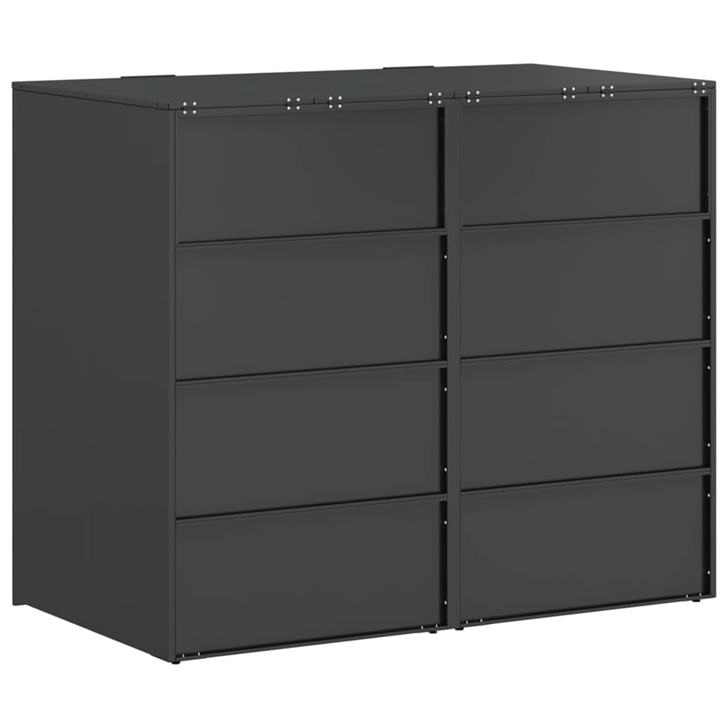 Skladištenje kanti za 3 kante Antracit 340 x 77.5 x 115.5 cm