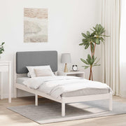 Krevetni okvir s tapiciranim uzglavljem Svijetlo siva Svjetlosiva 205.5 x 95.5 x 84.5 cm