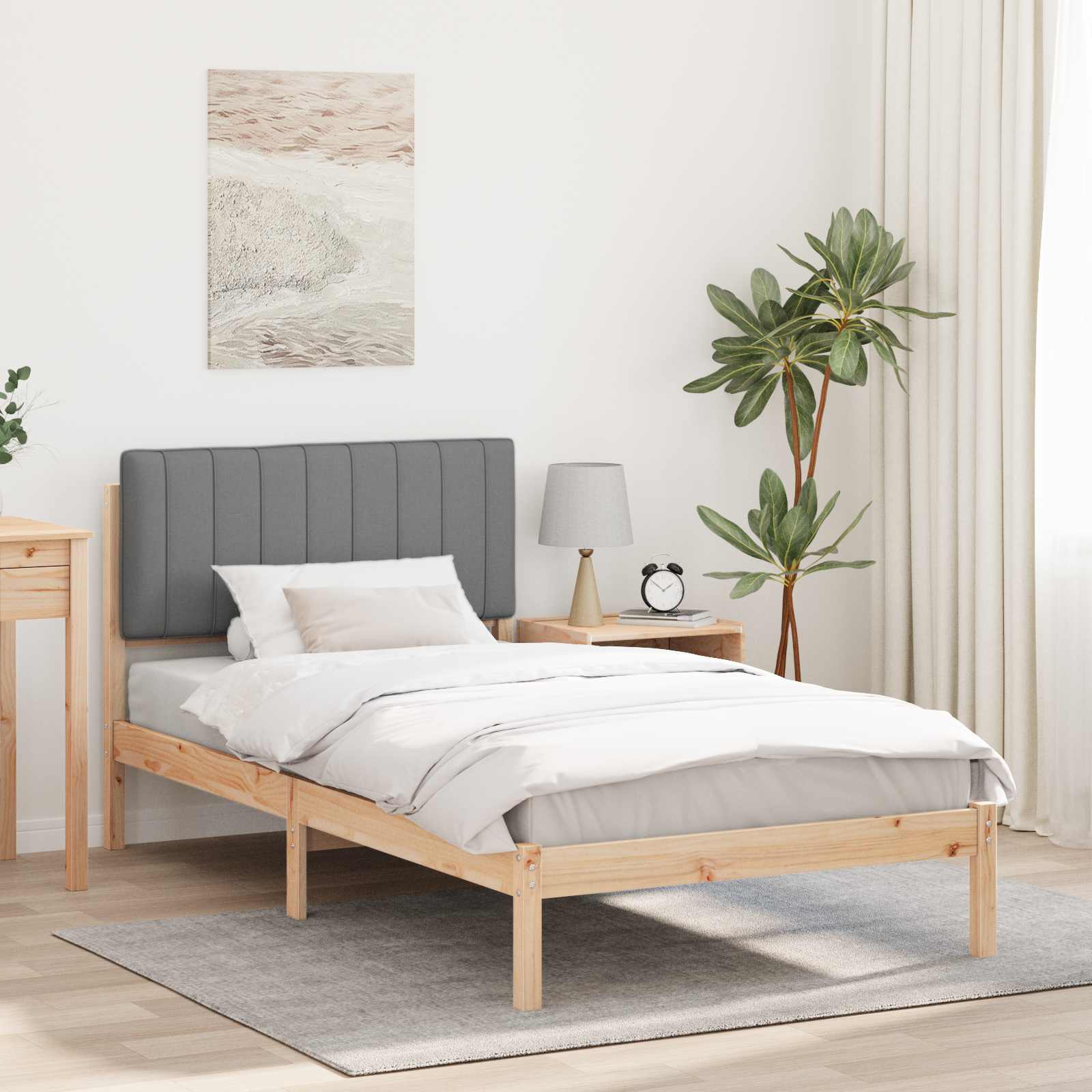 Krevetni okvir s tapiciranim uzglavljem