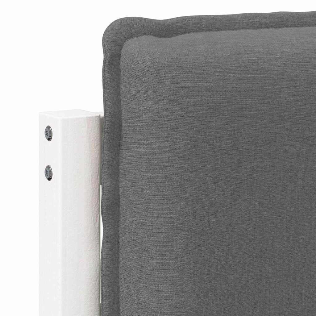 Tapecirani uzglavlje s uzglavljem Bijela i svijetlo siva 160 cm