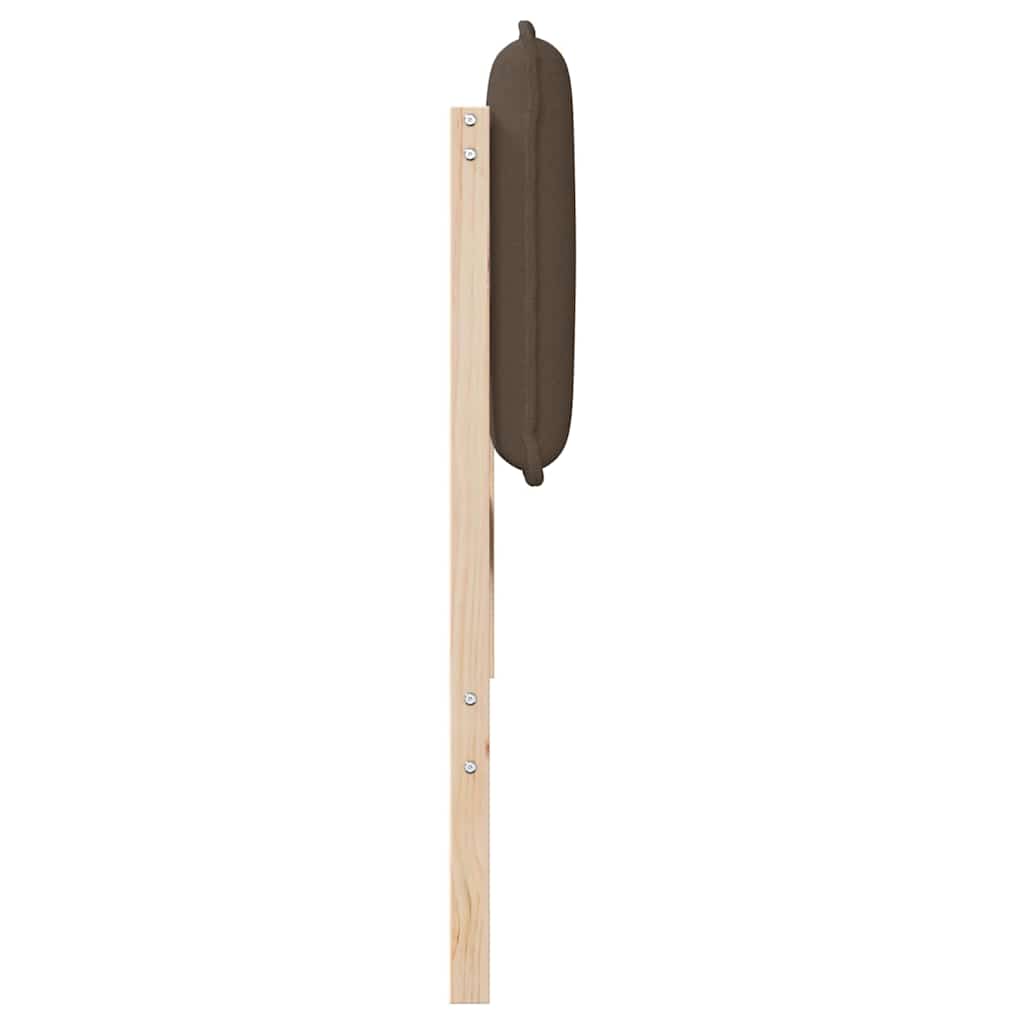 Tapecirani uzglavlje Prirodna i svijetlo siva 135 cm