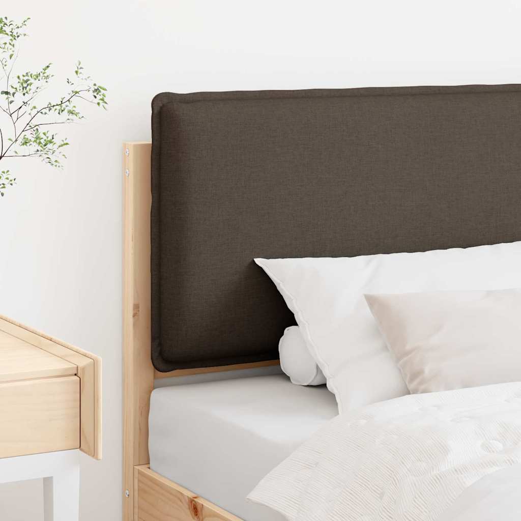 Tapecirani uzglavlje Prirodna i svijetlo siva 90 cm