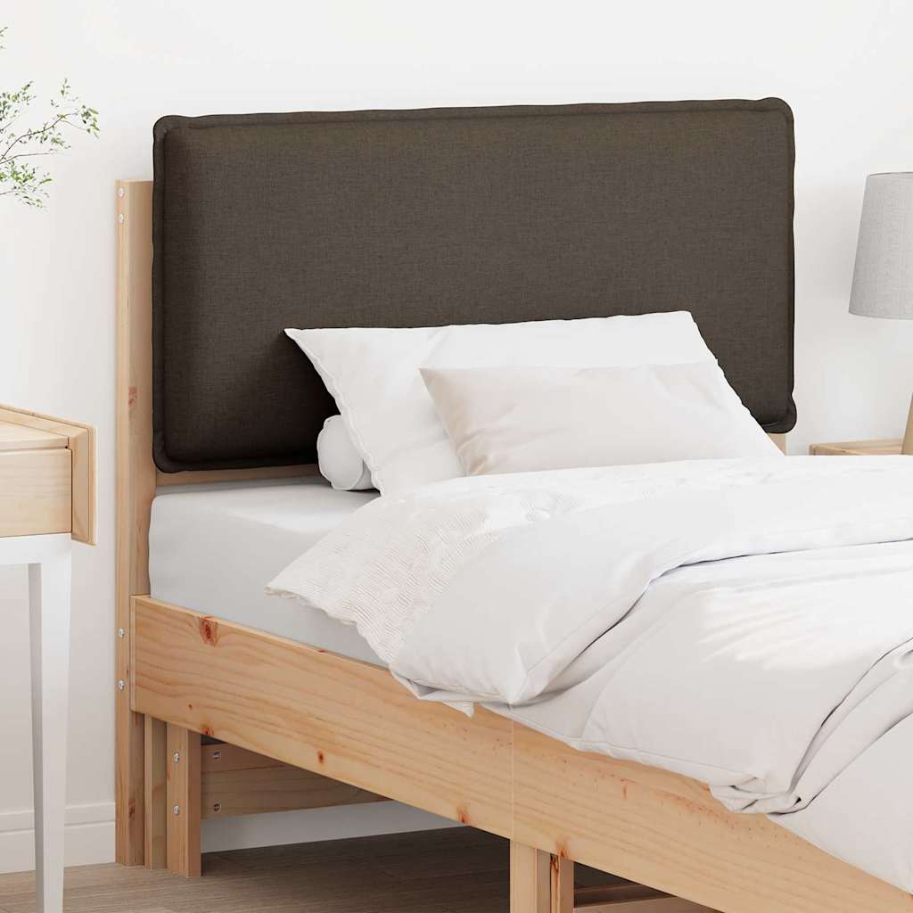 Tapecirani uzglavlje Prirodna i svijetlo siva 90 cm