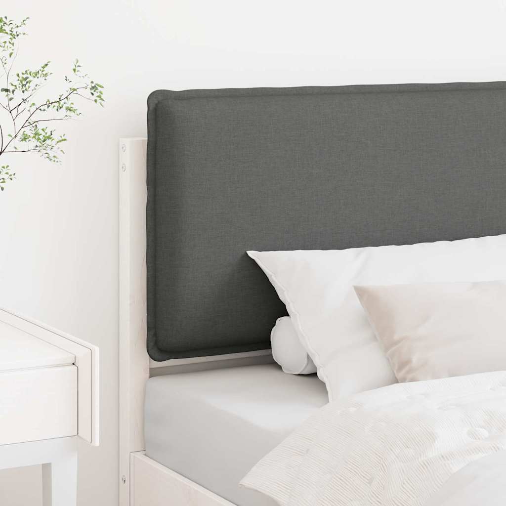 Tapecirani uzglavlje s uzglavljem Bijela i svijetlo siva 80 cm