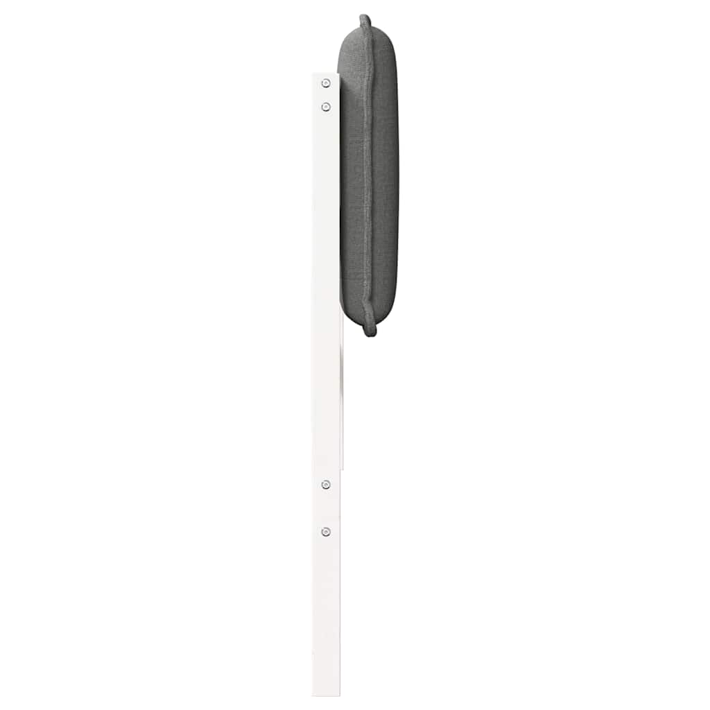 Tapecirani uzglavlje s uzglavljem Bijela i svijetlo siva 80 cm