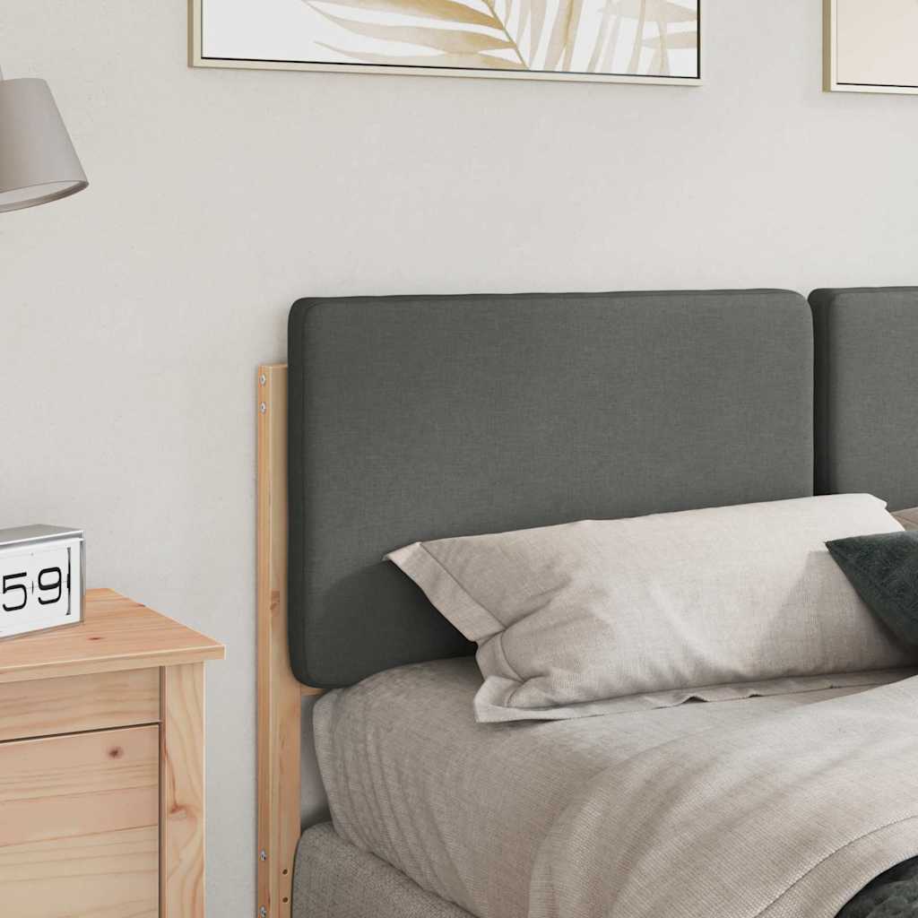Tapecirani uzglavlje s uzglavljem Smeđa i svijetlosiva 150 cm
