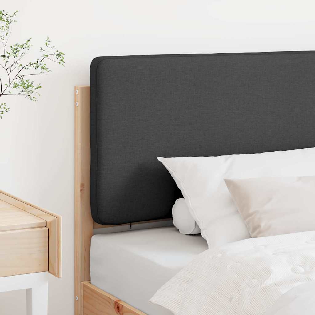 Tapecirani uzglavlje s uzglavljem Smeđa i tamno siva 90 cm