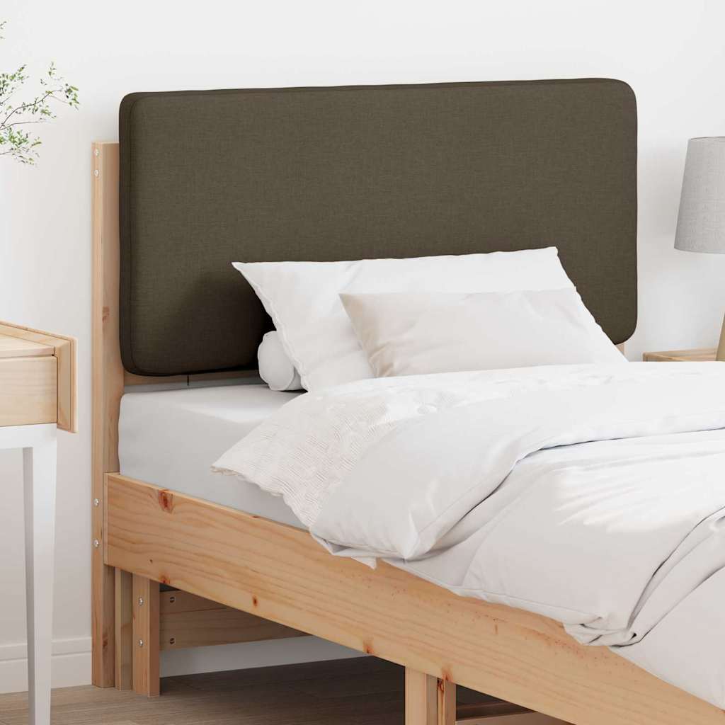Tapecirani uzglavlje Smeđa i taupe 80 cm Čvrsto borovo drvo