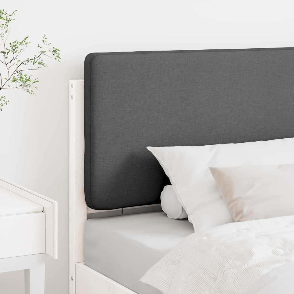 Tapecirani uzglavlje s uzglavljem Bijela i svijetlo siva 80 cm