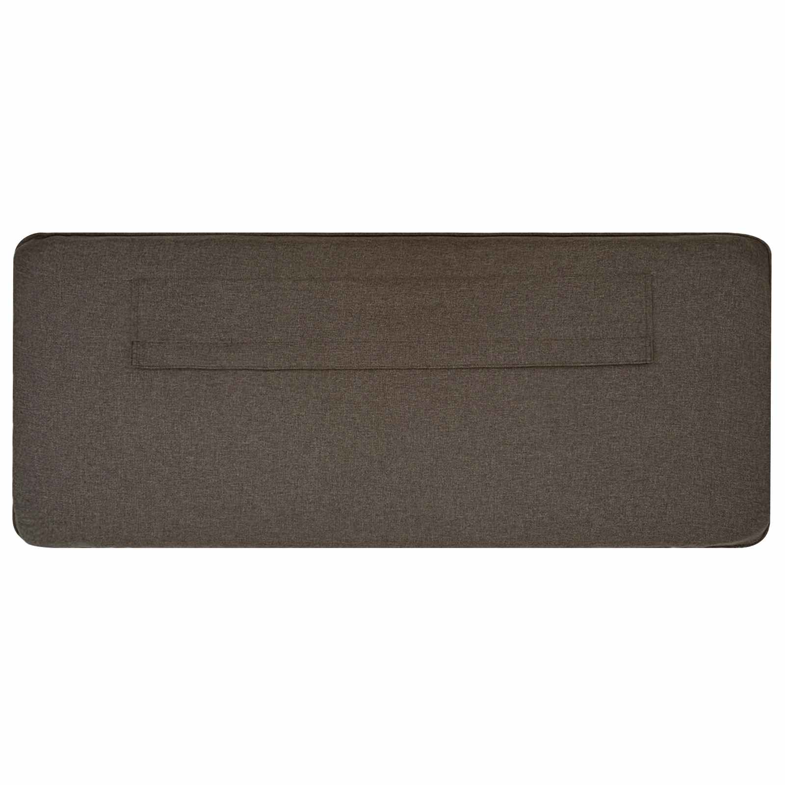 Tapecirani uzglavlje Smeđa i taupe 135 cm Čvrsto borovo drvo