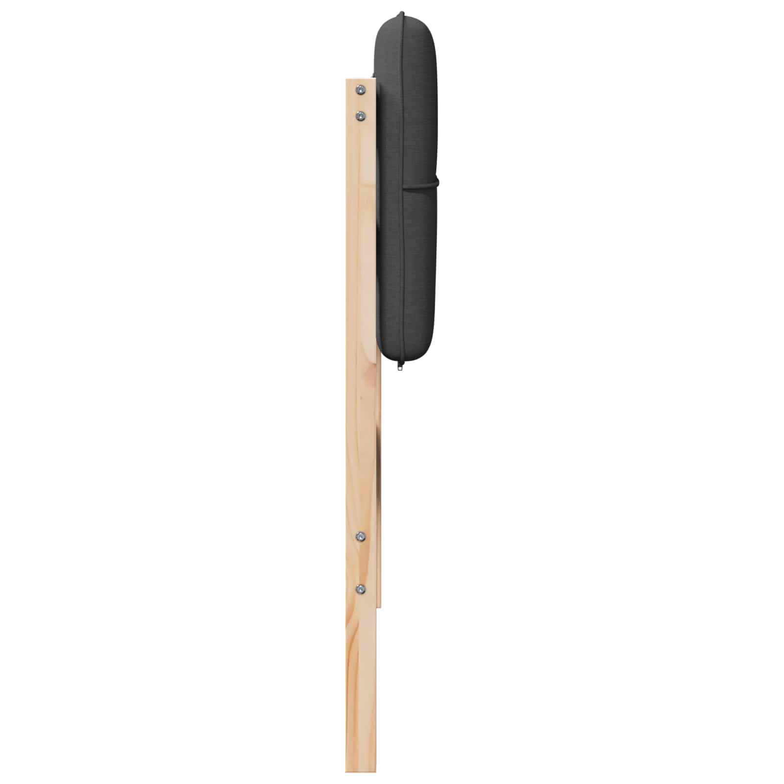Tapecirani uzglavlje s uzglavljem Smeđa i tamno siva 90 cm