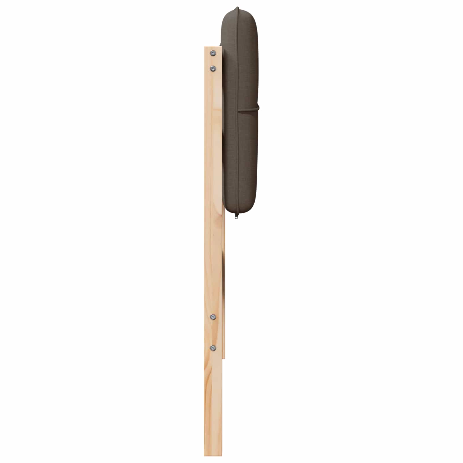 Tapecirani uzglavlje Smeđa i taupe 75 cm Čvrsto borovo drvo