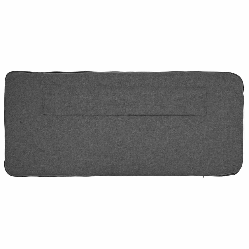 Tapecirani uzglavlje s uzglavljem Smeđa i tamno siva 90 cm