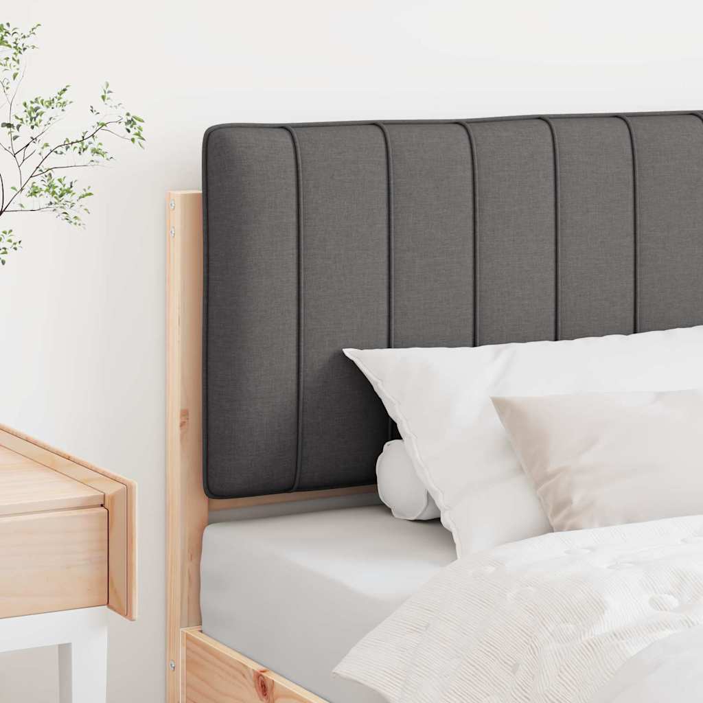 Tapecirani uzglavlje s uzglavljem Smeđa i tamno siva 90 cm