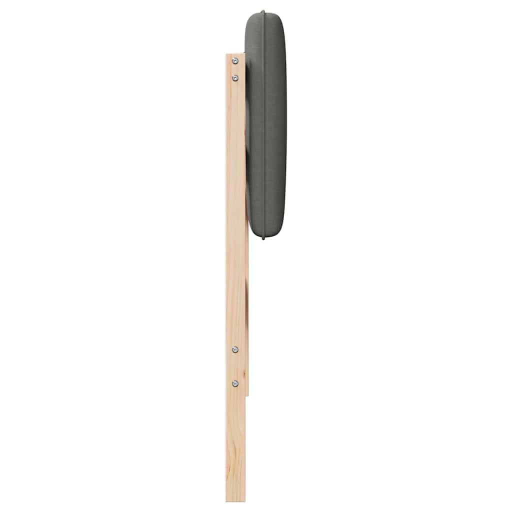 Tapecirani uzglavlje s uzglavljem Smeđa i svijetlosiva 80 cm