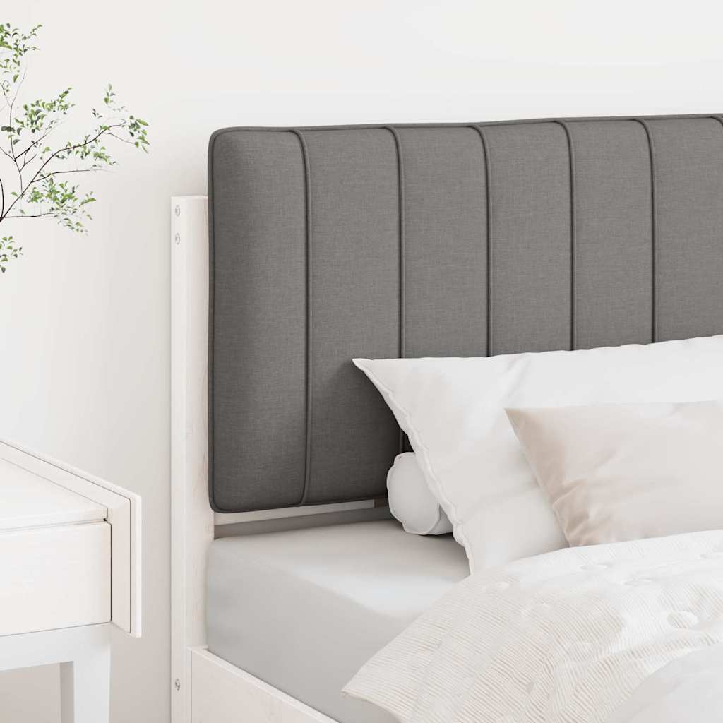 Tapecirani uzglavlje s uzglavljem Bijela i svijetlo siva 80 cm
