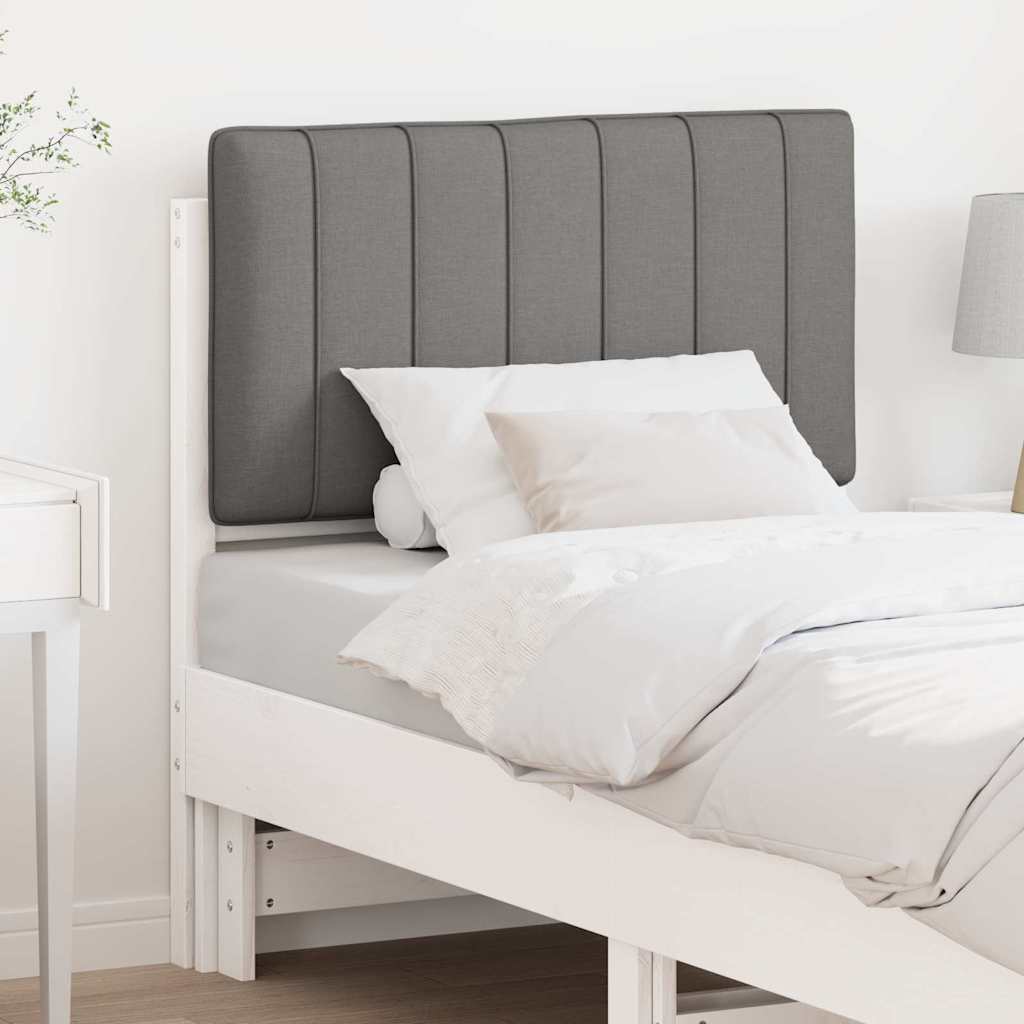 Tapecirani uzglavlje s uzglavljem Bijela i svijetlo siva 80 cm
