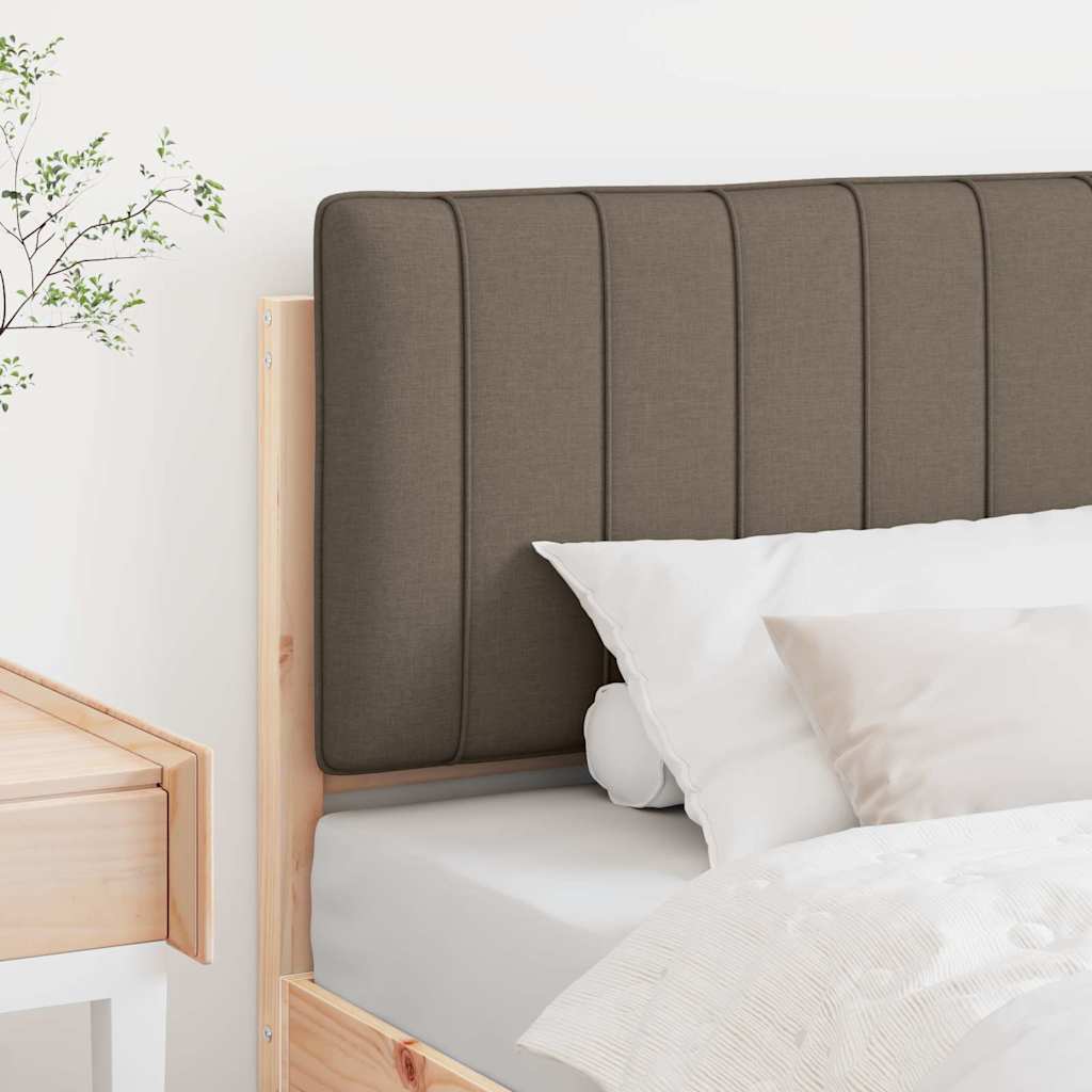Tapecirani uzglavlje Smeđa i taupe 75 cm Čvrsto borovo drvo