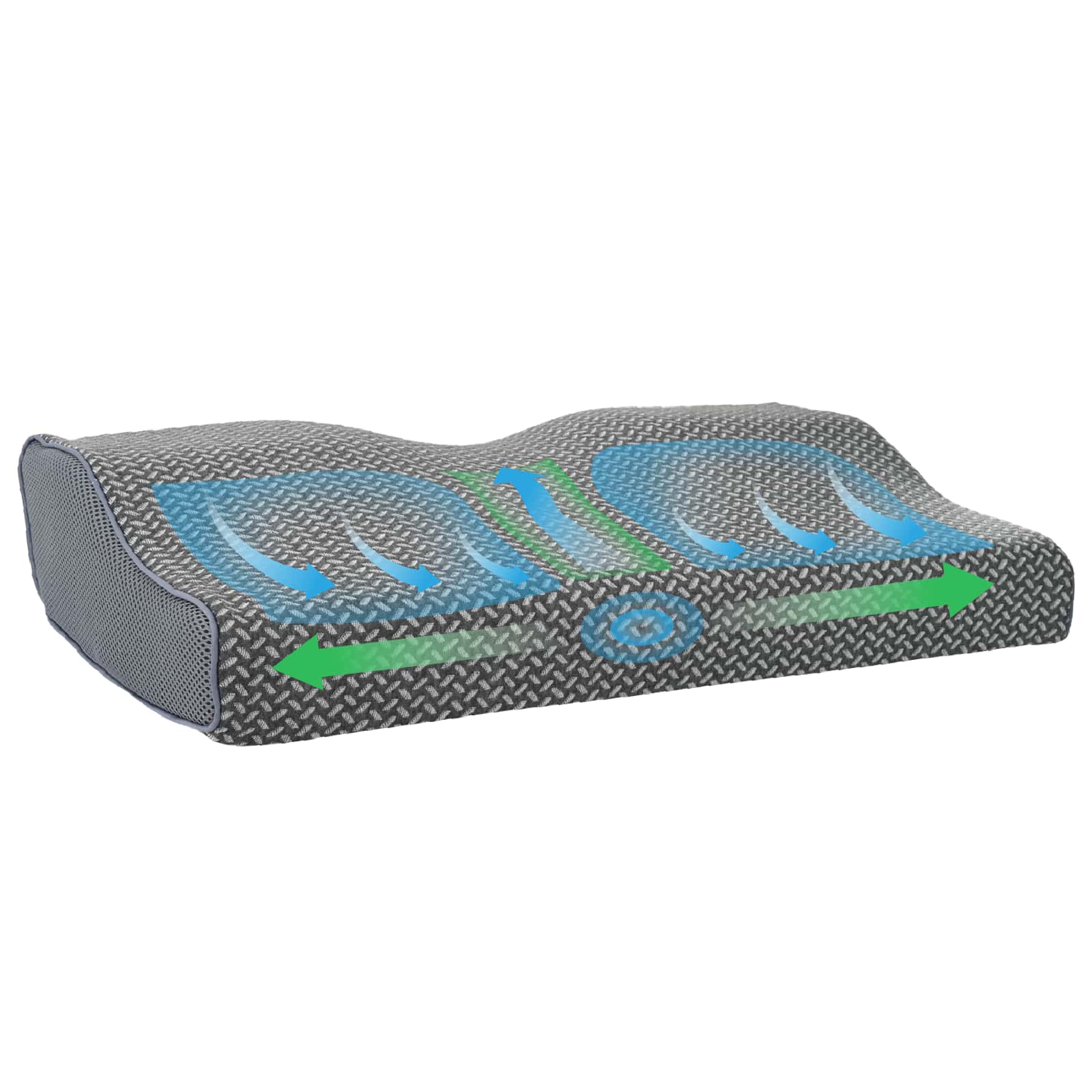 Jastuk s jastukom Siva 60 x 34 x 11 cm Poliester