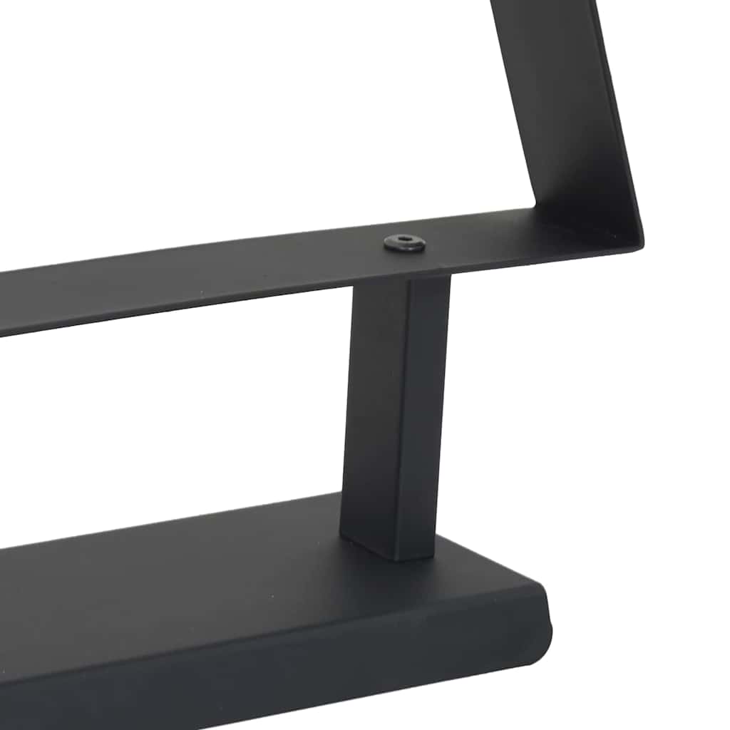 Metalna božićna jelka s stalakom Crna 125,5 cm Čelik