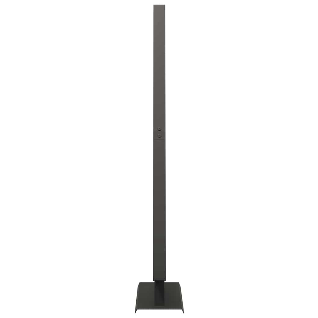 Metalna božićna jelka s stalakom Crna 125,5 cm Čelik