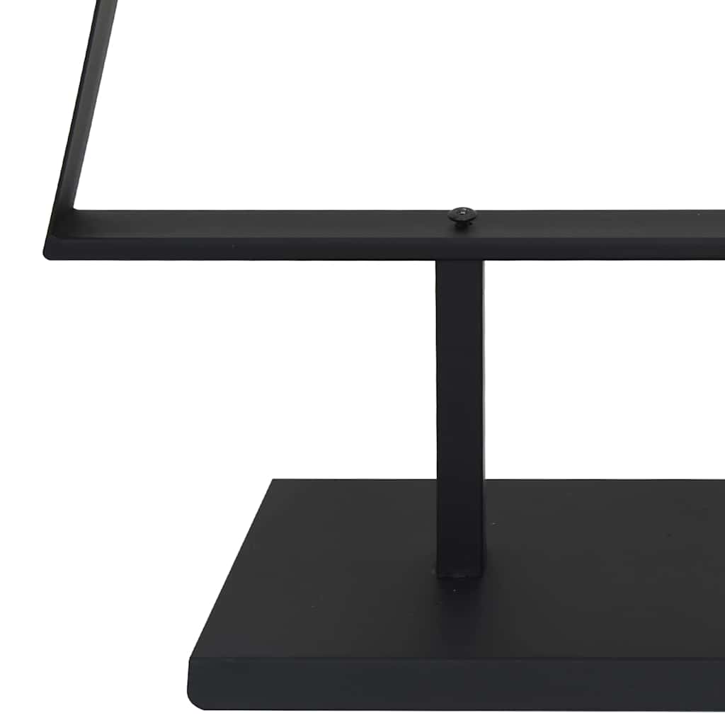 Metalna božićna jelka s stalakom Crna 180 cm Čelik