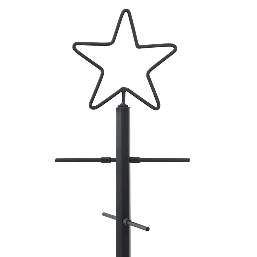 Metalna božićna jelka Crna 89 cm Čelik s praškastim premazom