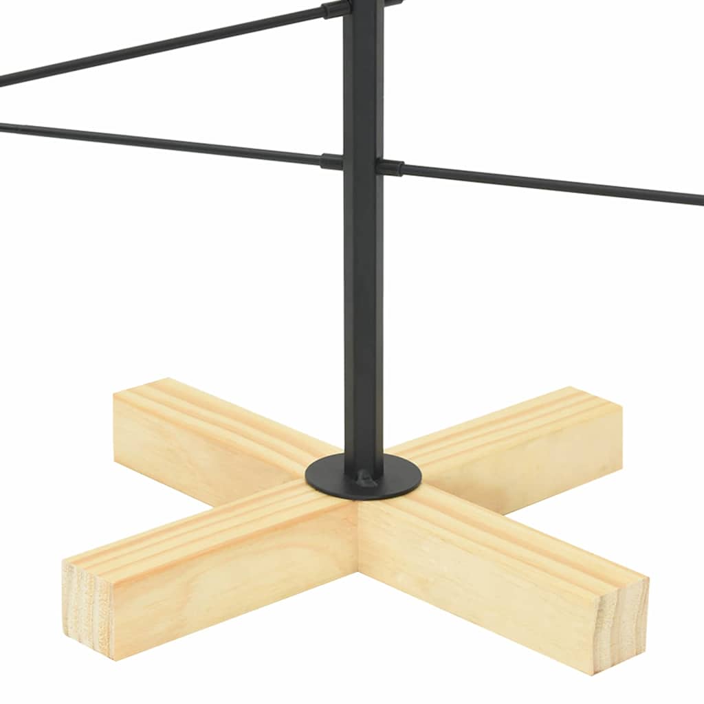 Metalna božićna jelka Crna 89 cm Čelik s praškastim premazom