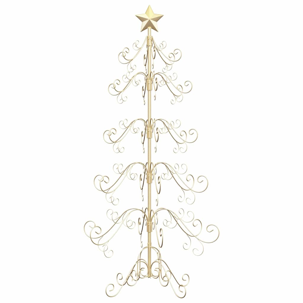 Metalna božićna jelka Zlatno 150 cm Čelik s prahom