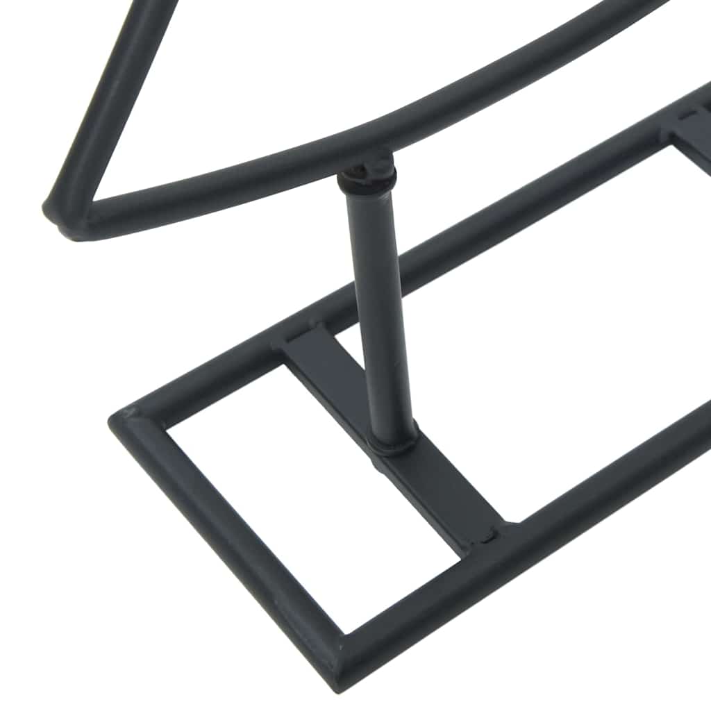 Metalna božićna jelka s stalakom Crna 60 cm Čelik