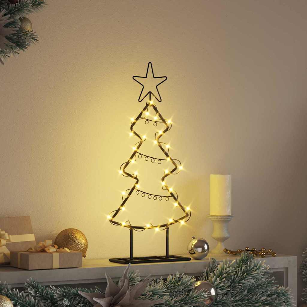 Metalna božićna jelka s stalakom Crna 60 cm Čelik