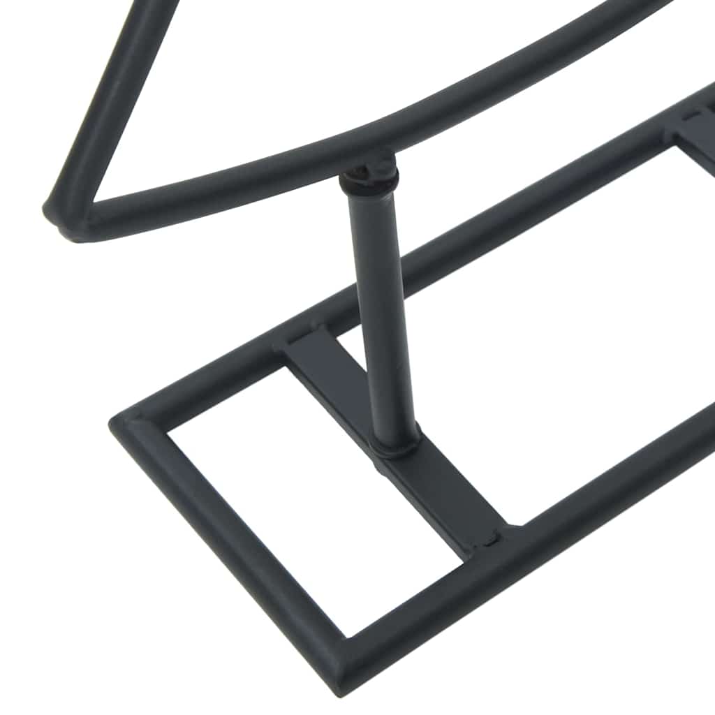 Metalna božićna jelka s stalakom Crna 90,5 cm Čelik