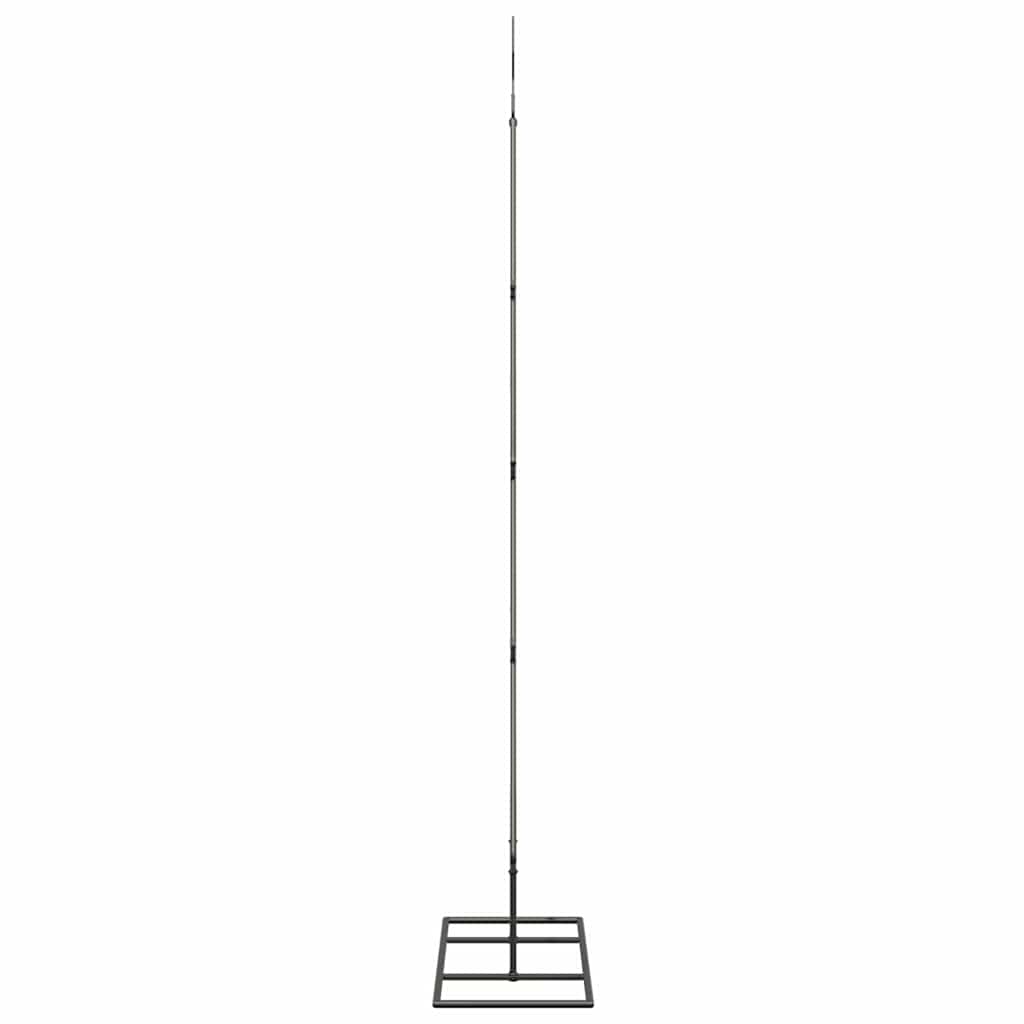 Metalna božićna jelka s stalakom Crna 125 cm Čelik