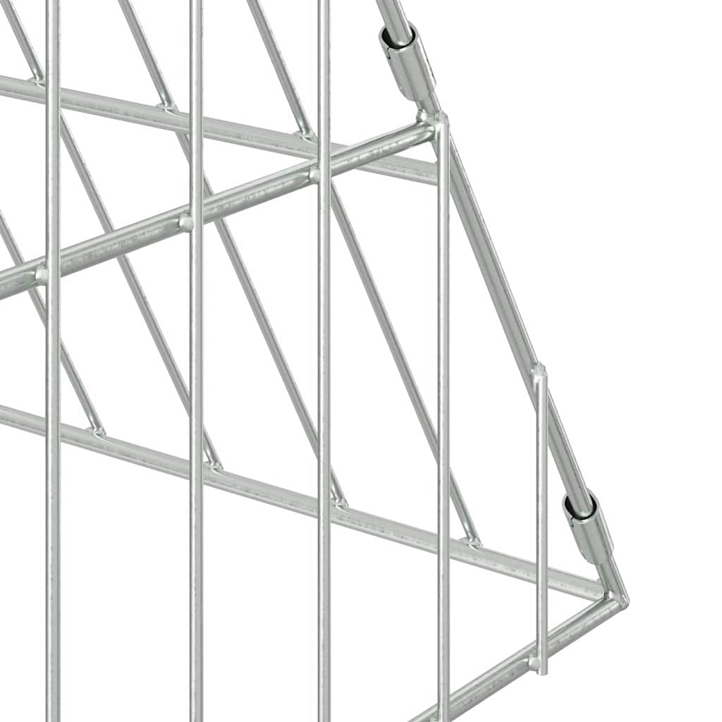 Kavez za piliće Srebrno 430 x 100 x 85 cm Cinkani čelik