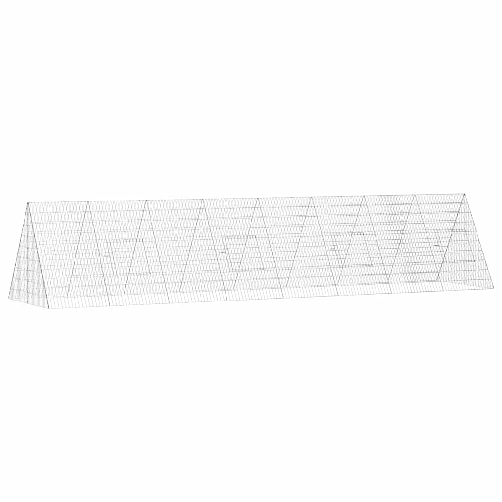 Kavez za piliće Srebrno 430 x 100 x 85 cm Cinkani čelik