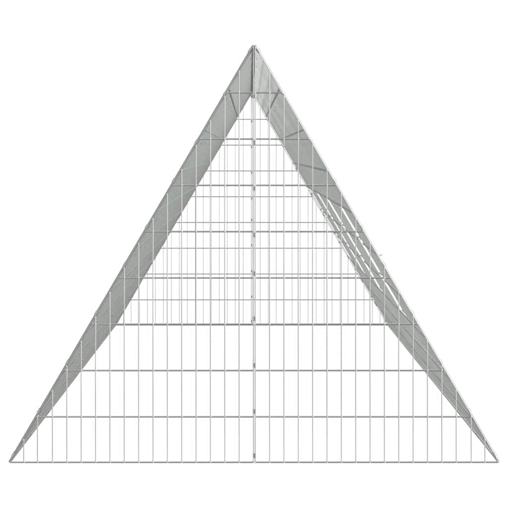 Kavez za piliće Srebrno 430 x 100 x 85 cm Cinkani čelik