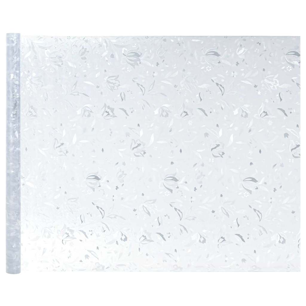 Statička folija za prozore Uzorak cvjetova 60 x 500 cm PVC