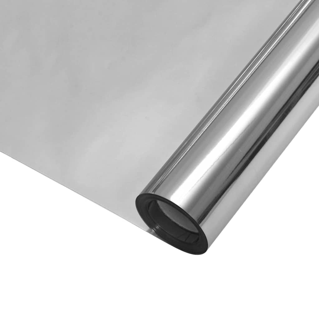Static Reflective Solar Window Film Srebrna PVC