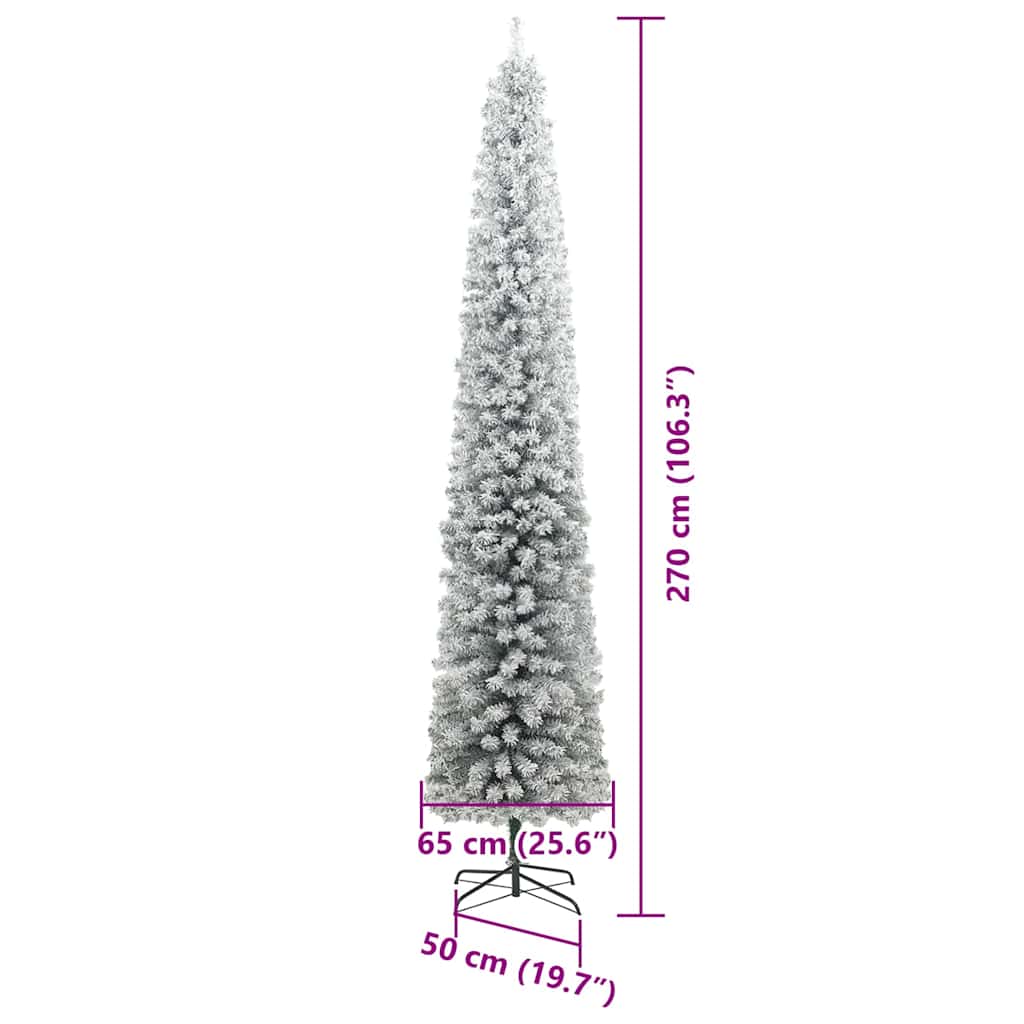 Umjetno božićno drvce Zelena 270 cm PVC i čelik i plastika