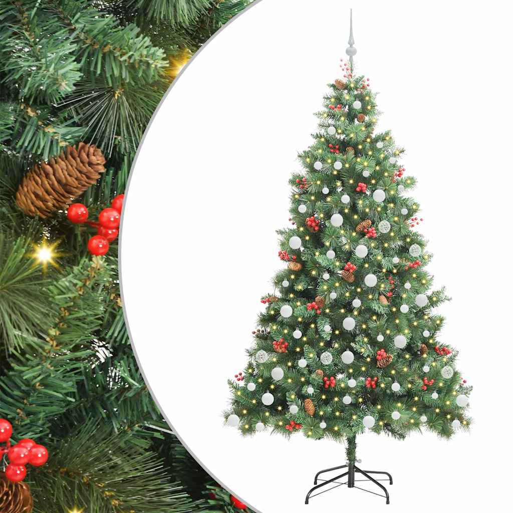 Umjetno božićno drvce 300 LED lampica Topla bijela PVC i metal