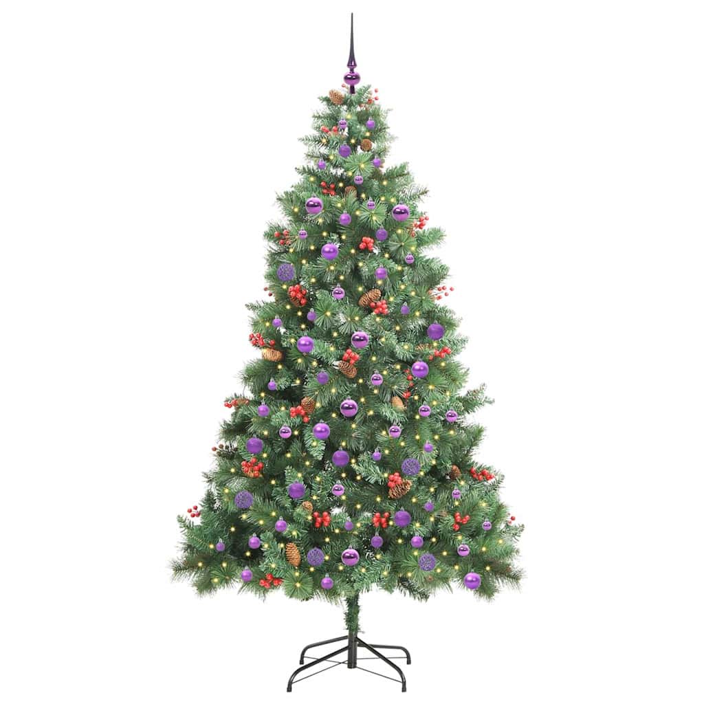 Umjetno božićno drvce 300 LED lampica Topla bijela PVC i metal