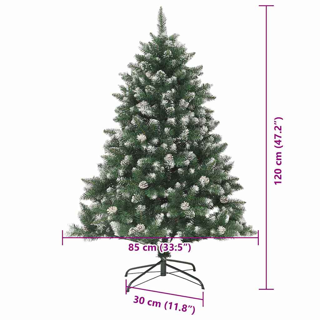 Umjetno božićno drvce Zelena 120 cm PVC, Plastika i Čelik