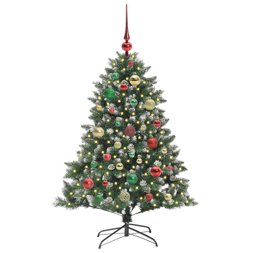 Umjetno božićno drvce Zelena 120 cm PVC, Plastika i Čelik