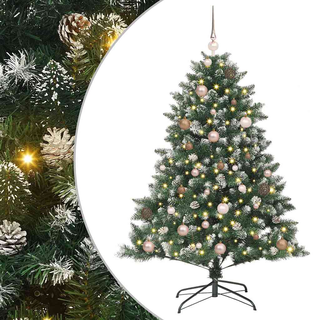 Umjetno božićno drvce Zelena 150 cm PVC, Plastika i Čelik