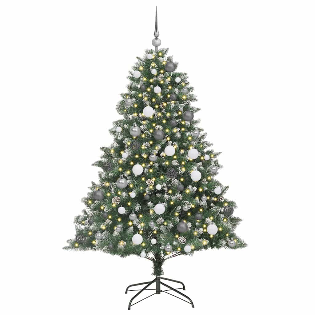 Umjetno božićno drvce Zelena 180 cm PVC, Plastika i Čelik