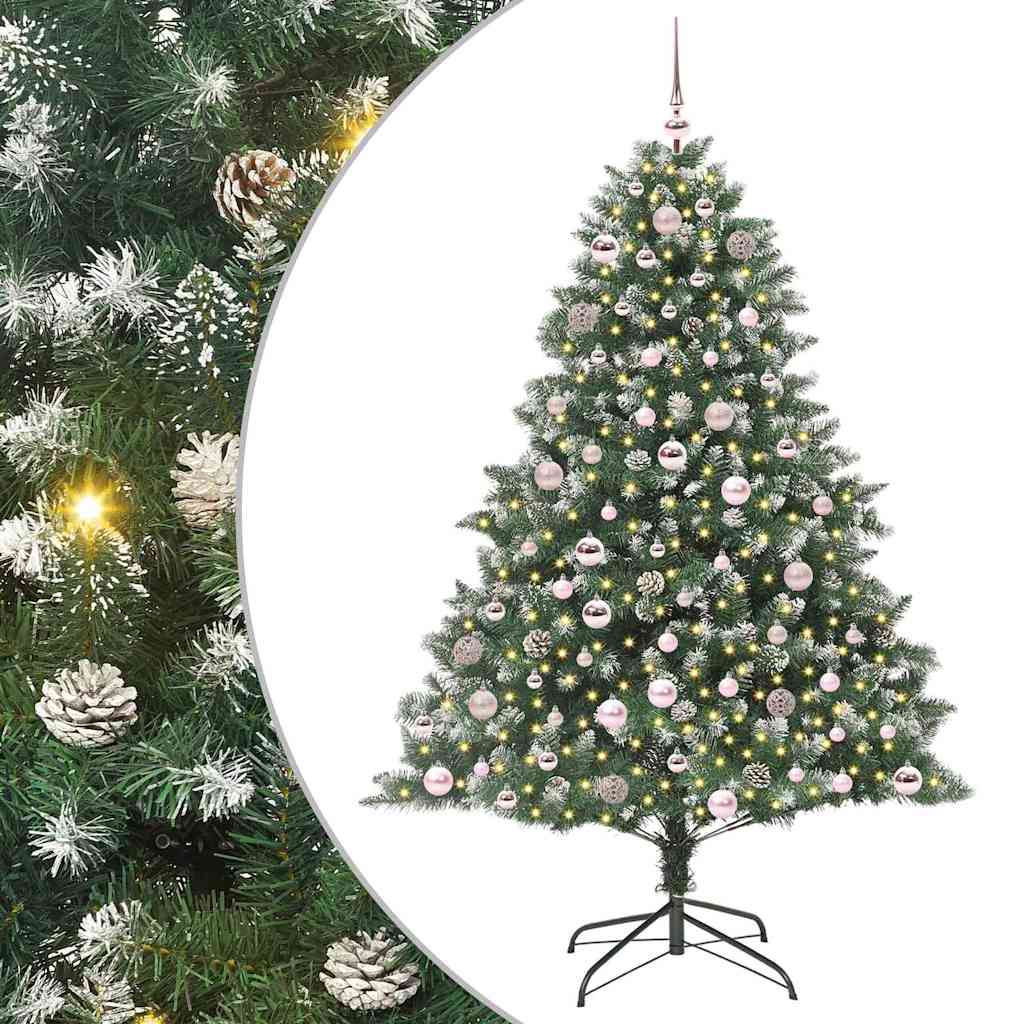 Umjetno božićno drvce Zelena 180 cm PVC, Plastika i Čelik