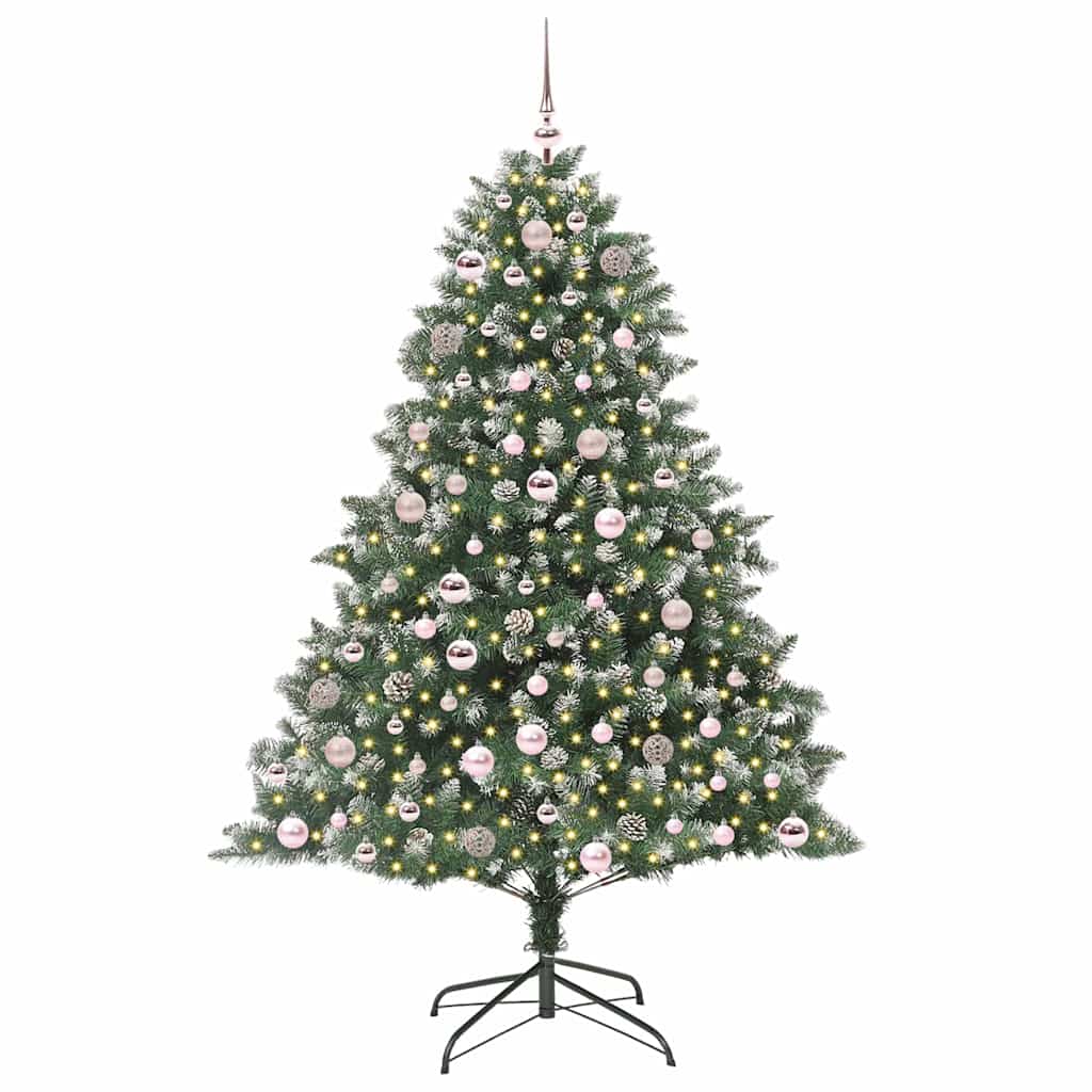 Umjetno božićno drvce Zelena 180 cm PVC, Plastika i Čelik