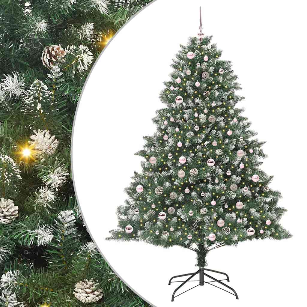 Umjetno božićno drvce Zelena 210 cm PVC, Plastika i Čelik
